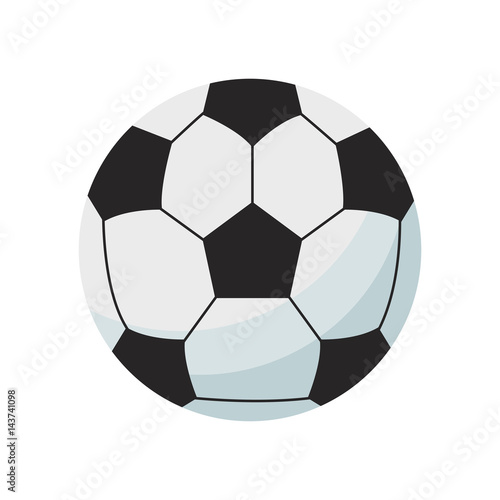 soccer ball icon over white background. colorful design. vector illustration