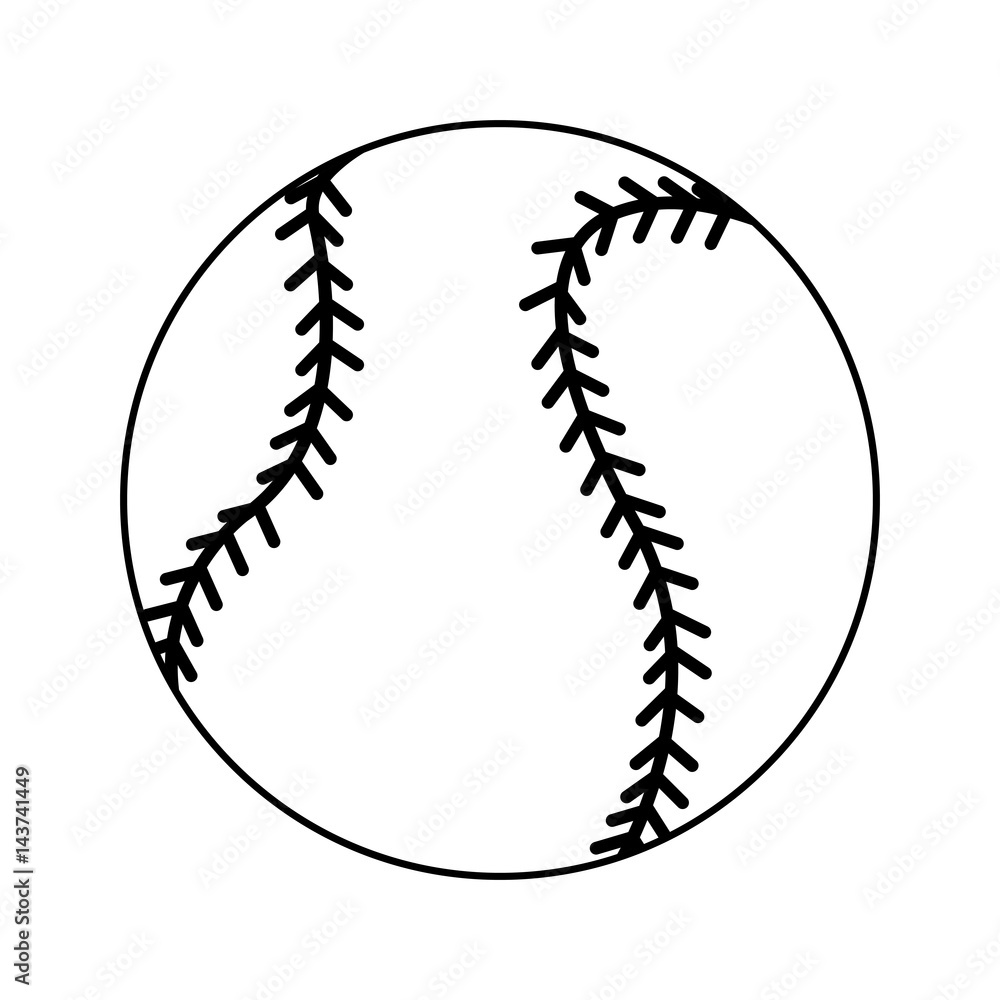 baseball ball icon over white background. sports equipment concept. vector illustration baseball ball icon over white background. sports equipment concept. vector illustration