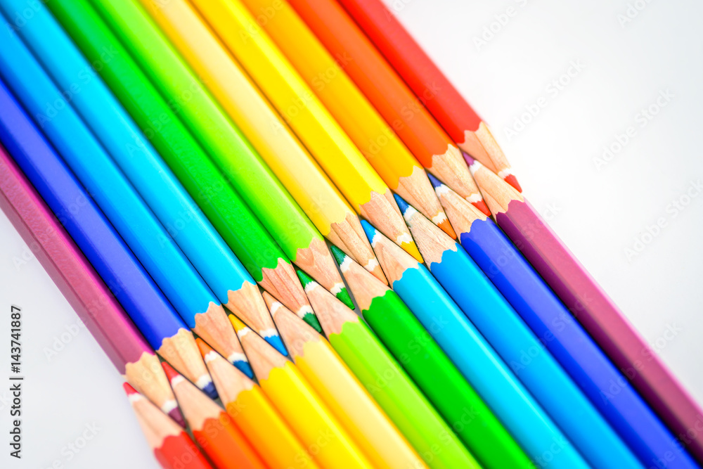 Bunch of sharp colorful pencils Bunch of sharp colorful pencils
