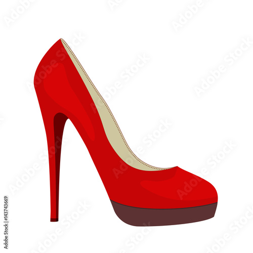 Red High Heel Shoe