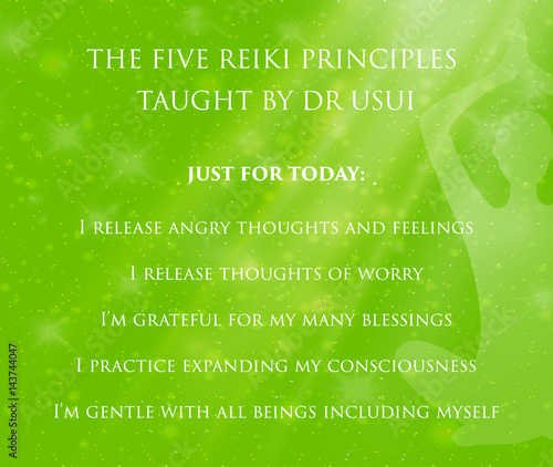 Sacred geometry. Reiki symbol. The word Reiki is made up of two Japanese words, Rei means 'Universal' - Ki means 'life force energy'.