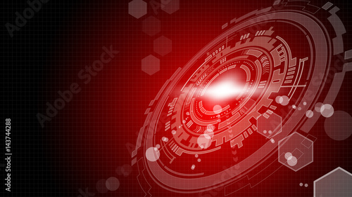 Technology Background red