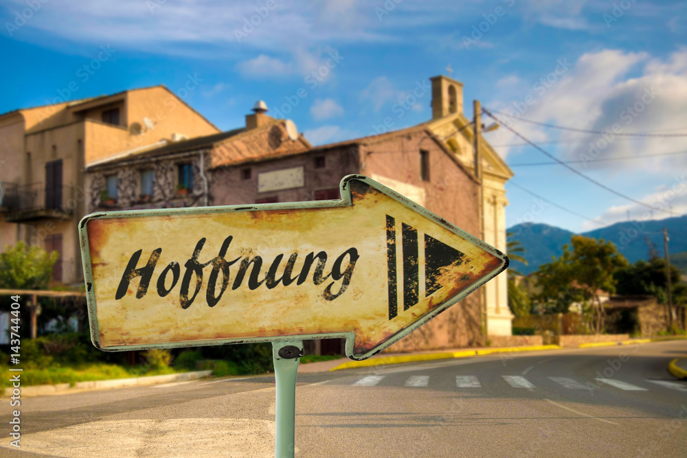 Schild 198 - Hoffnung Schild 198 - Hoffnung