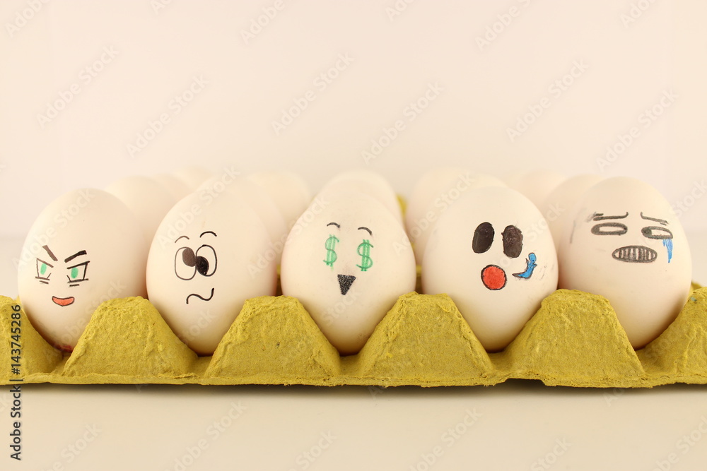 Obraz premium emotional eggs