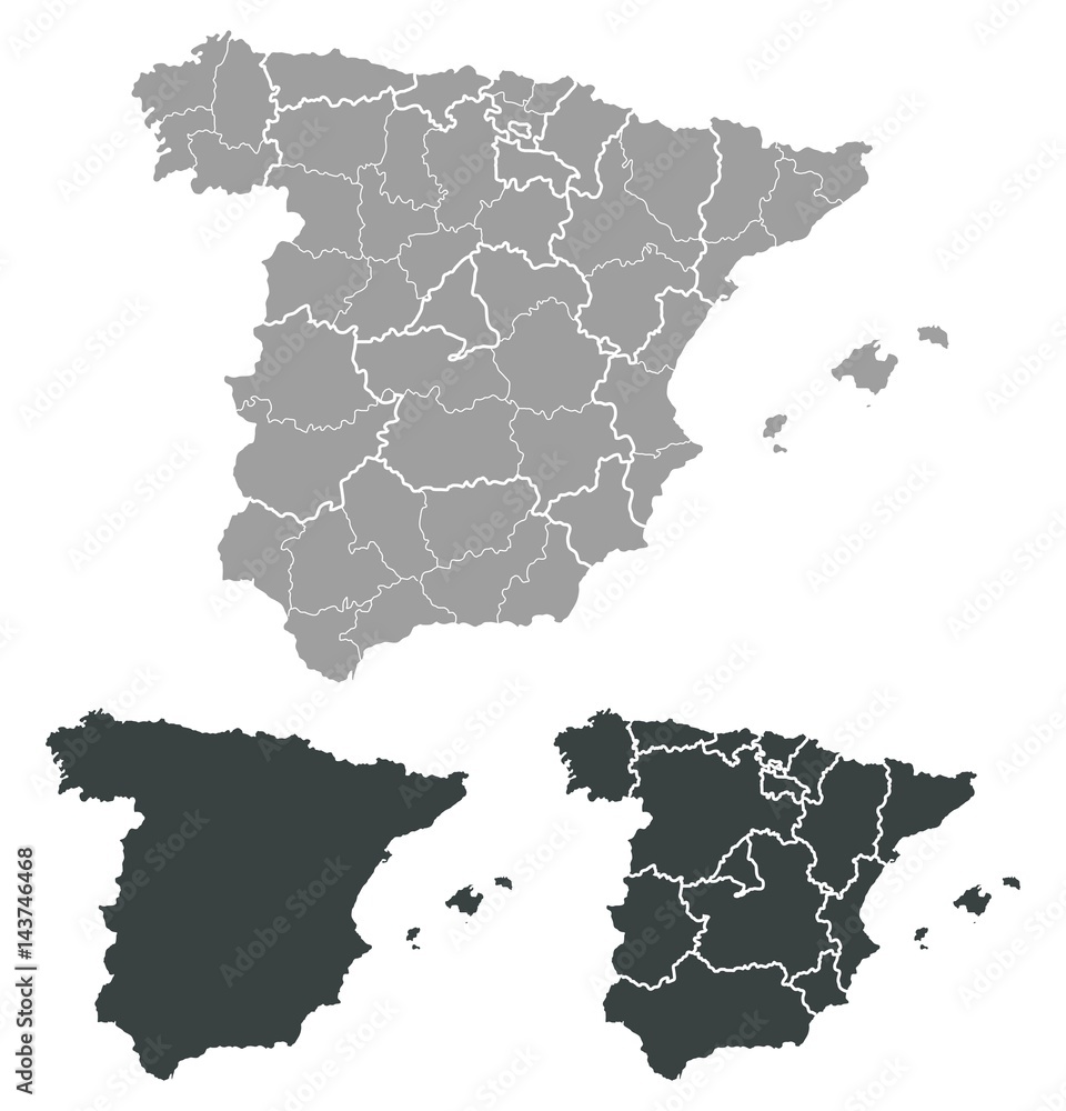 Obraz premium Map of Spain