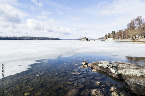 Beautiful early spring lakescape from Finland © photojanski