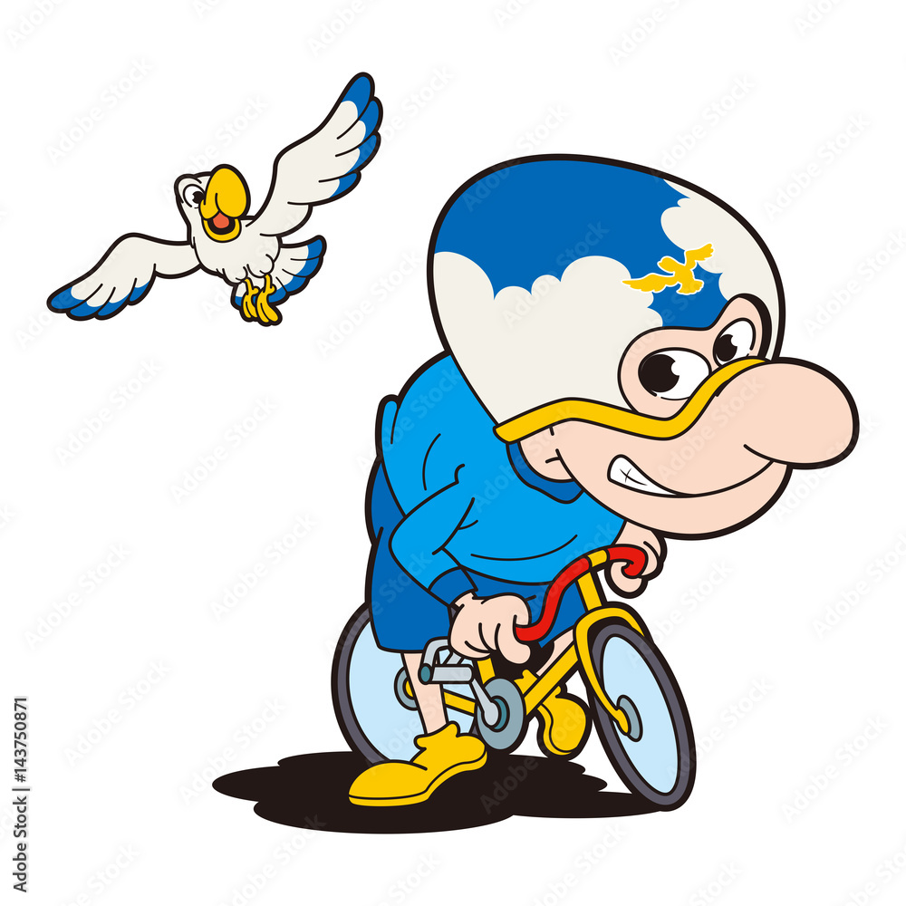 競輪選手キャラクター 競輪 自転車競技 カモメ男 Stock Illustration Adobe Stock 競輪選手キャラクター 競輪 自転車競技 カモメ男 Stock Illustration Adobe Stock