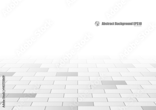 Abstract gray geometric background with perspective concept