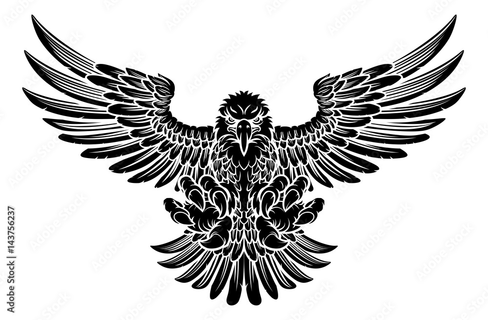 Naklejka premium Swooping Eagle