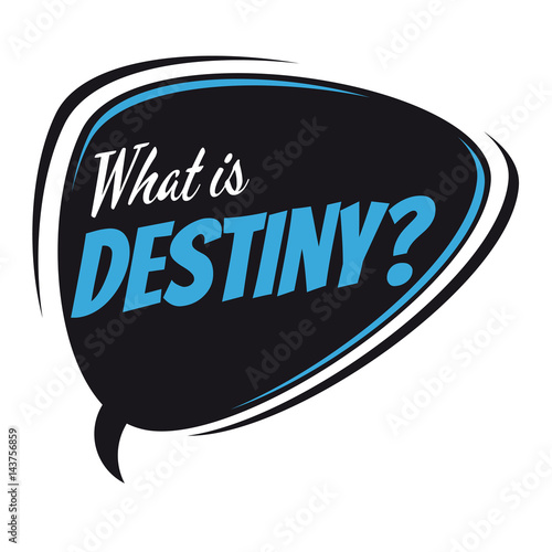 what is destiny retro speech bubble