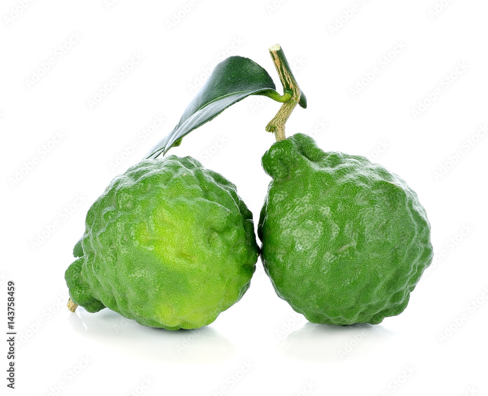 Naklejka premium Bergamot fruit on a white background