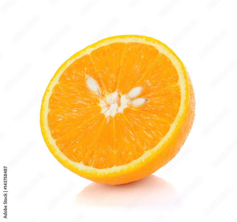 Slices of Orange Isolated on White Background Slices of Orange Isolated on White Background