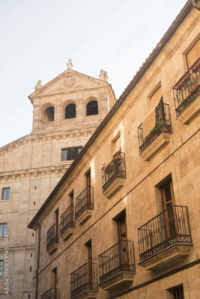Salamanca (Spain): historic buildings in Calle Melendez