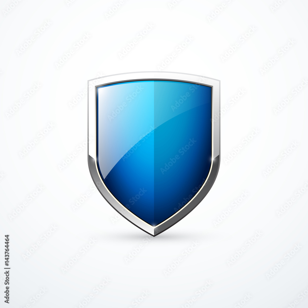 Vector blue shield Vector blue shield