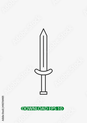 Sword icon  Vector