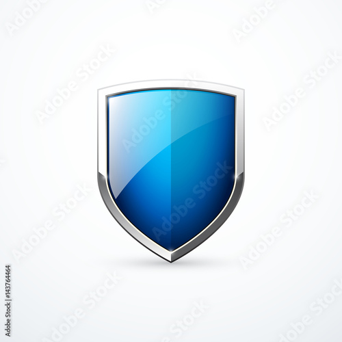 Vector blue shield