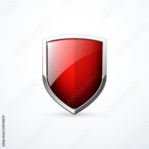 Vector red shield