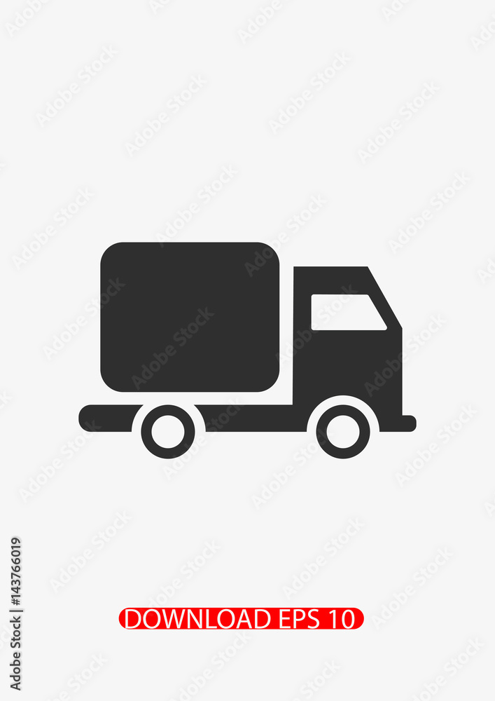 Delivery truck icon, Vector