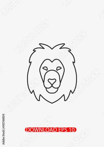 Leo icon, Vector