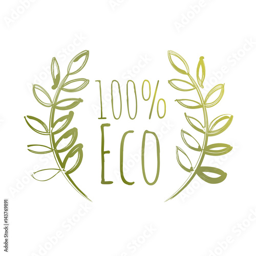 Handdrawn Eco Label