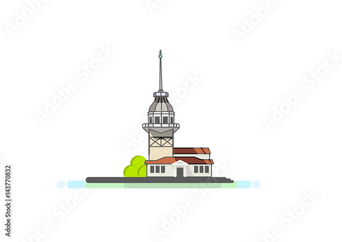 Maiden's Tower, Uskudar, Istanbul, Turkey