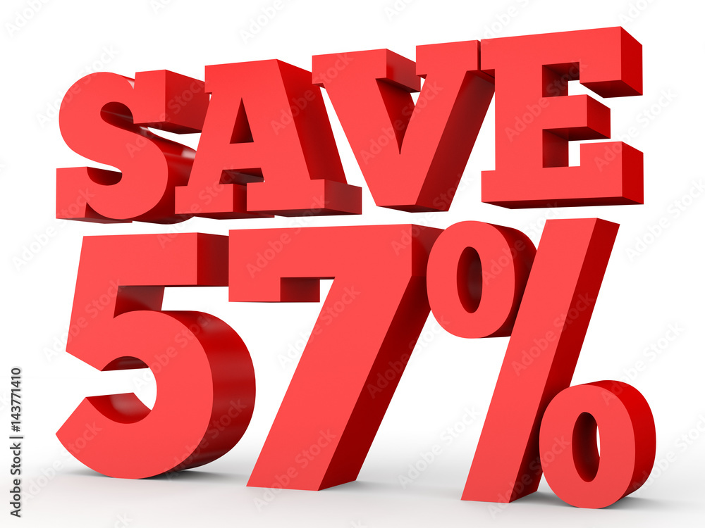 Fifty seven percent off. Discount 57 %. Fifty seven percent off. Discount 57 %.
