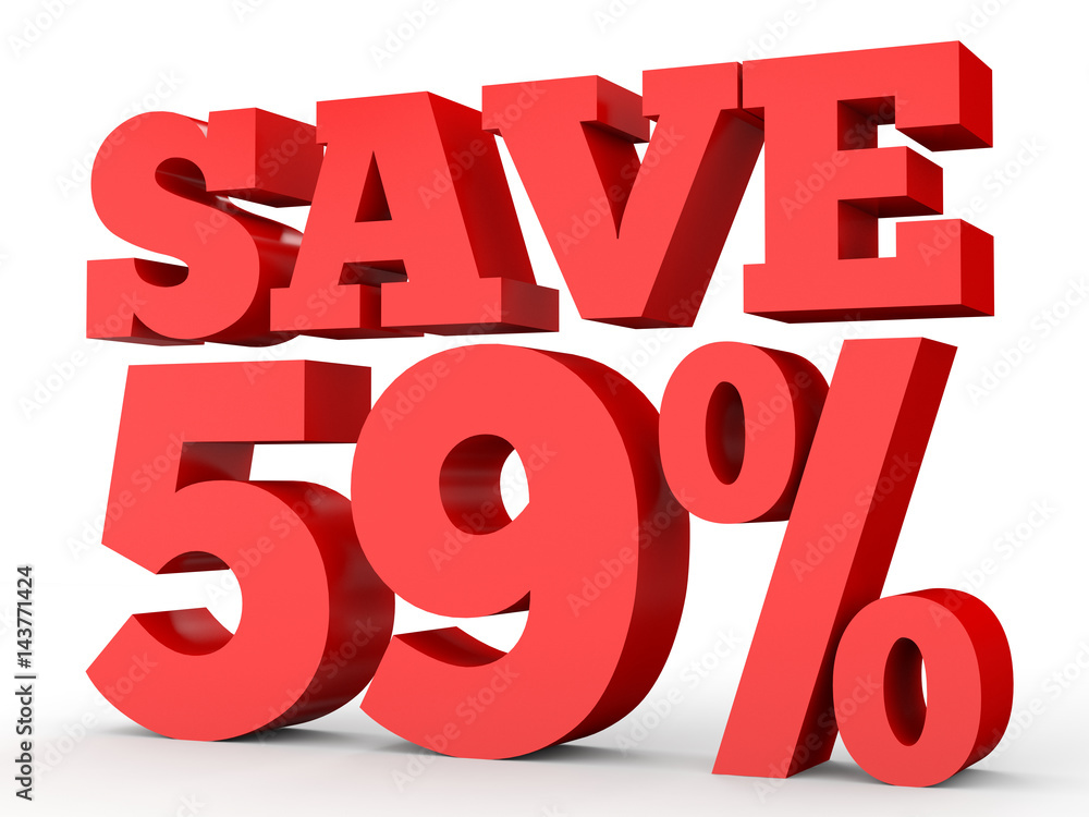 Fifty nine percent off. Discount 59 %. Fifty nine percent off. Discount 59 %.