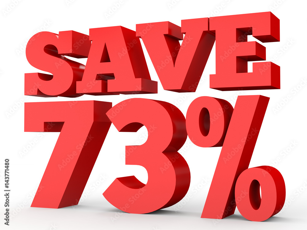 Seventy three percent off. Discount 73 %. Seventy three percent off. Discount 73 %.