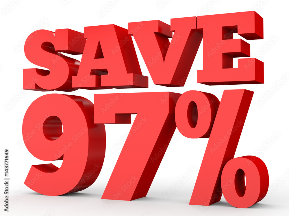 Ninety seven percent off. Discount 97 %. Ninety seven percent off. Discount 97 %.