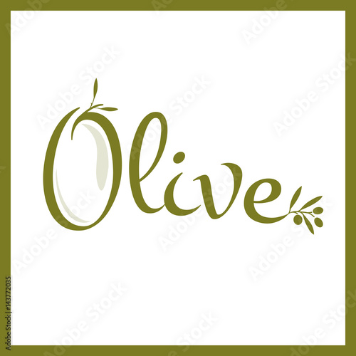 olive typography