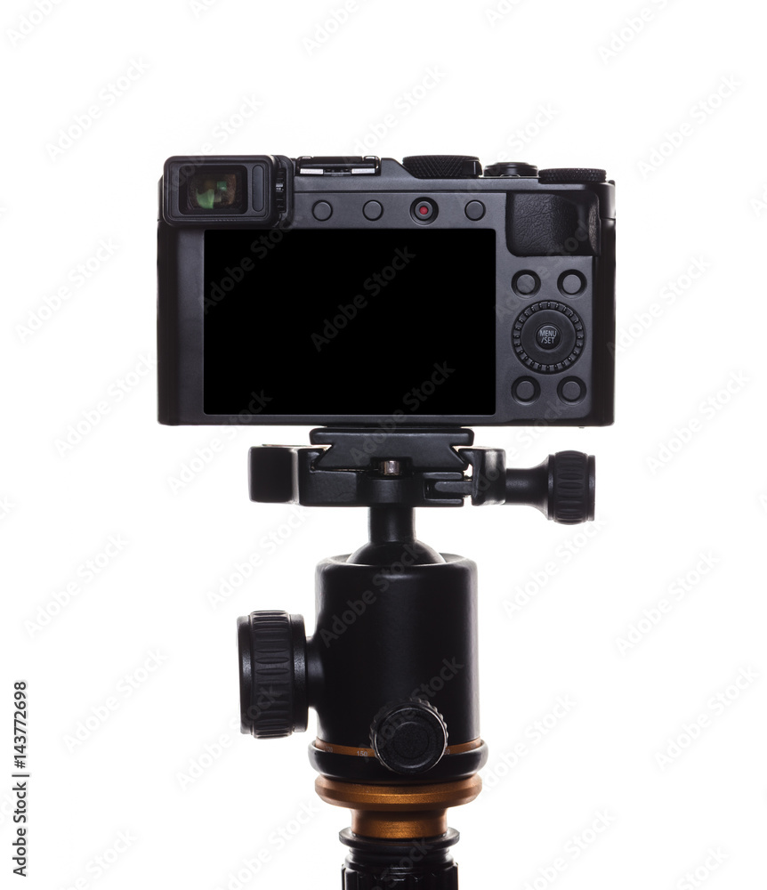 camera on a tripod