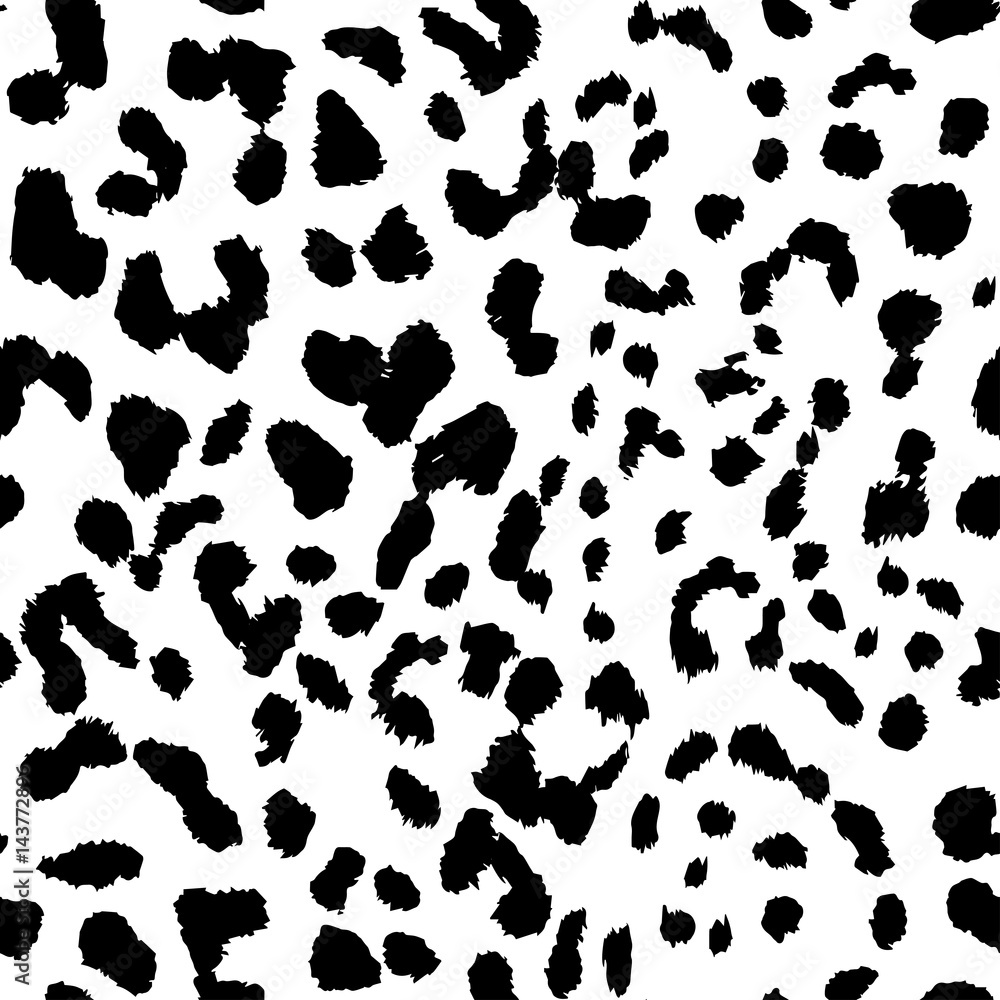 Leopard. Pattern texture repeating seamless monochrome black & white. Leopard. Pattern texture repeating seamless monochrome black & white.