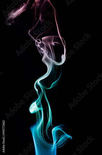 Fototapeta Naklejka Na Ścianę i Meble -  Abstract smoke isolated on dark background