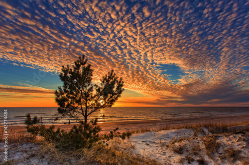 Wallpaper Mural The beauty of the sky at sunset by the sea Torontodigital.ca