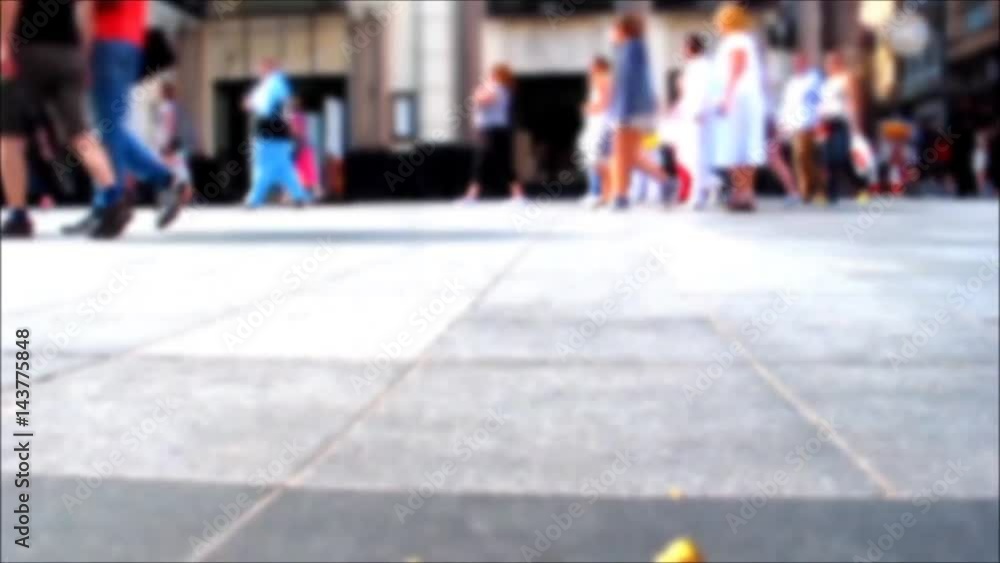 walking on the street - blurred timelapse walking on the street - blurred timelapse