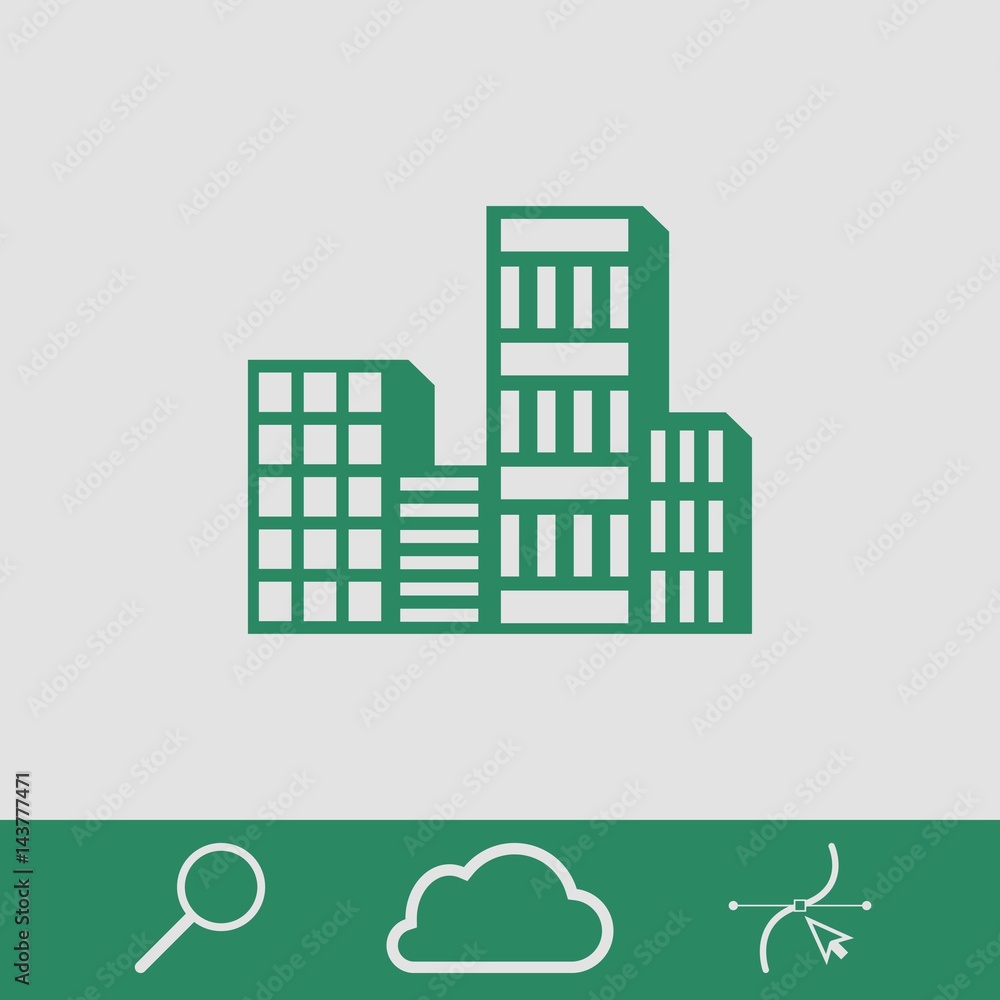 city icon stock vector illustration flat design city icon stock vector illustration flat design