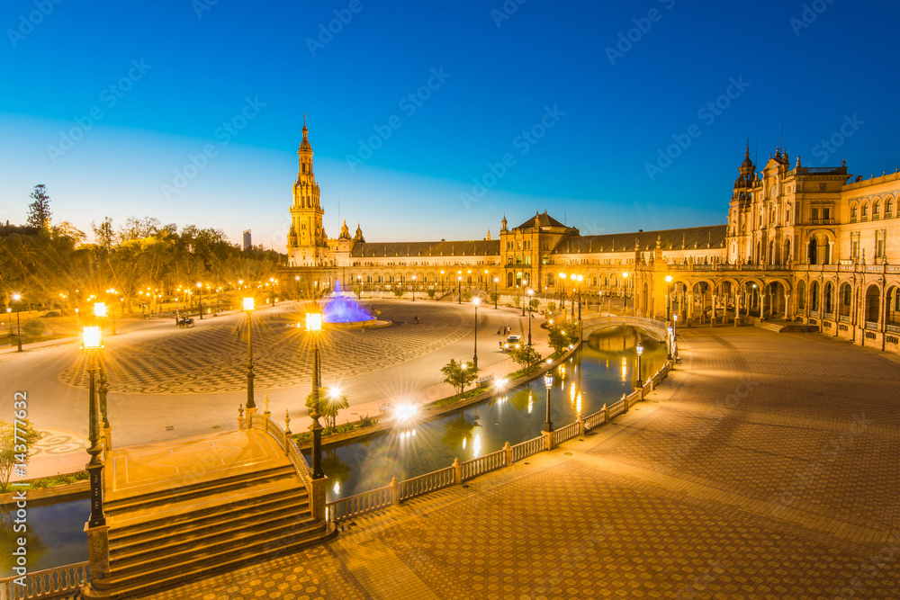 Plaza De Espana in Sevilla,Spain