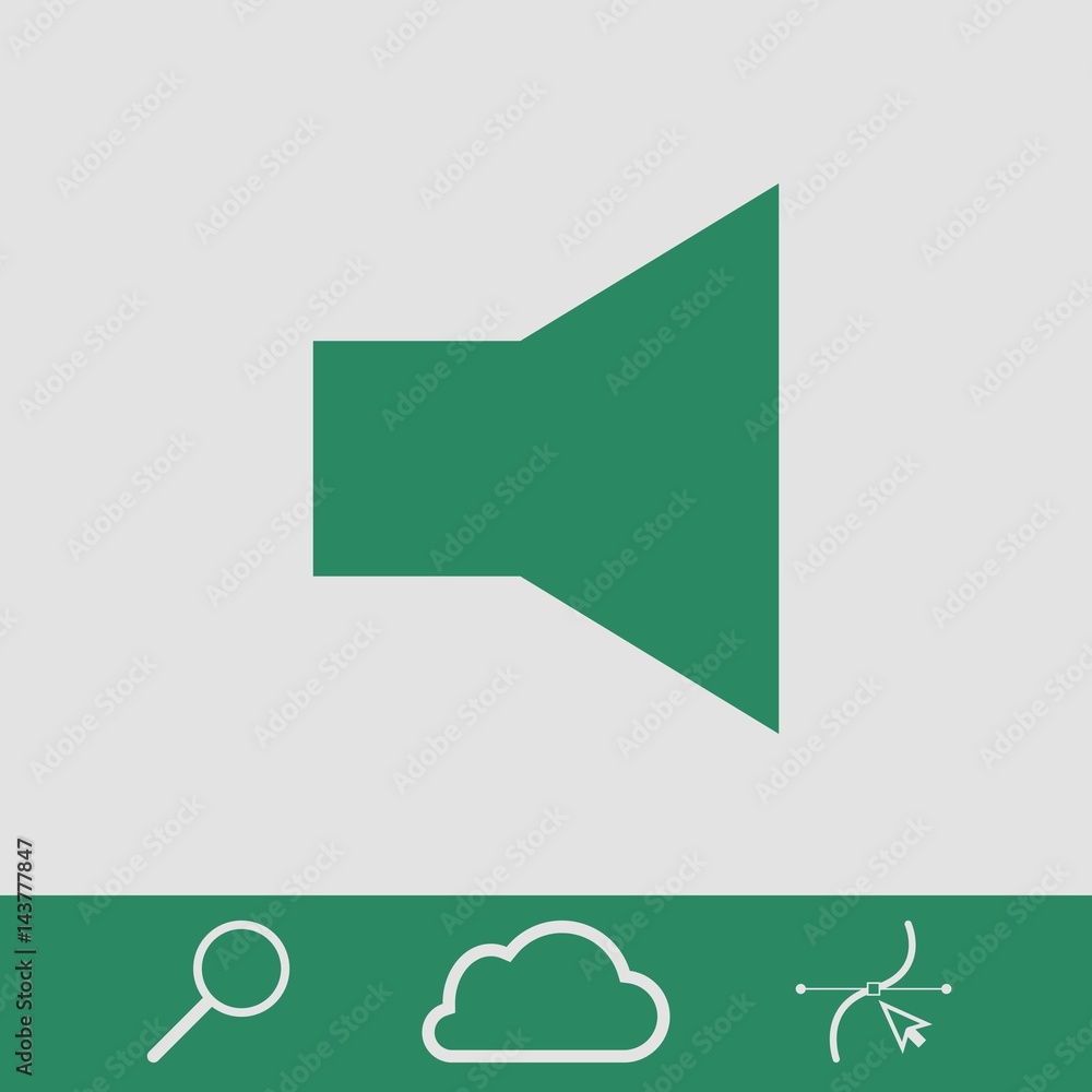 volume icon stock vector illustration flat design volume icon stock vector illustration flat design