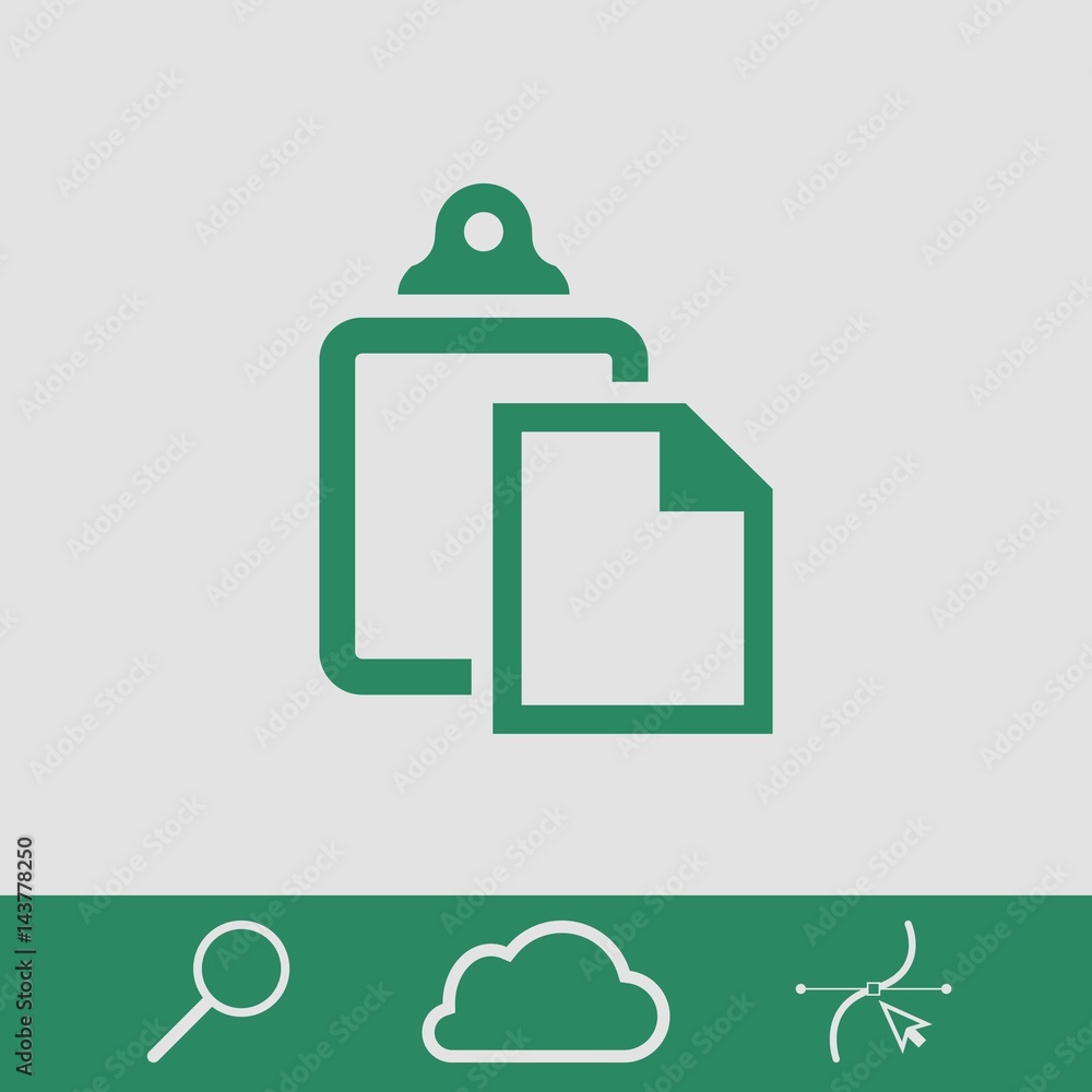 Obraz premium paste icon stock vector illustration flat design