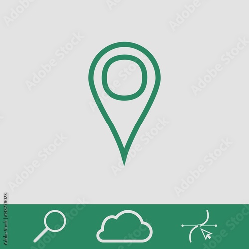 Free Download navigation icon stock vector illustration flat design - GFXLoad