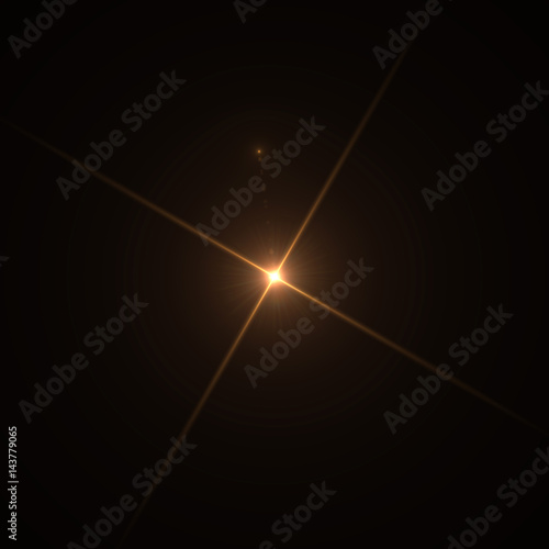 Lens Flare orange long streaks