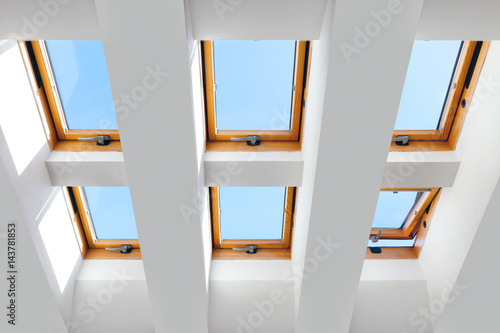 Cuadro en lienzo The design of the six skylights windows