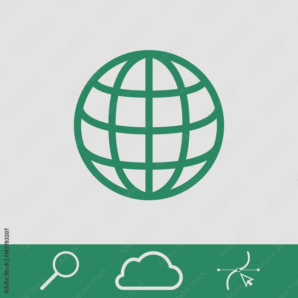web icon stock vector illustration flat design web icon stock vector illustration flat design