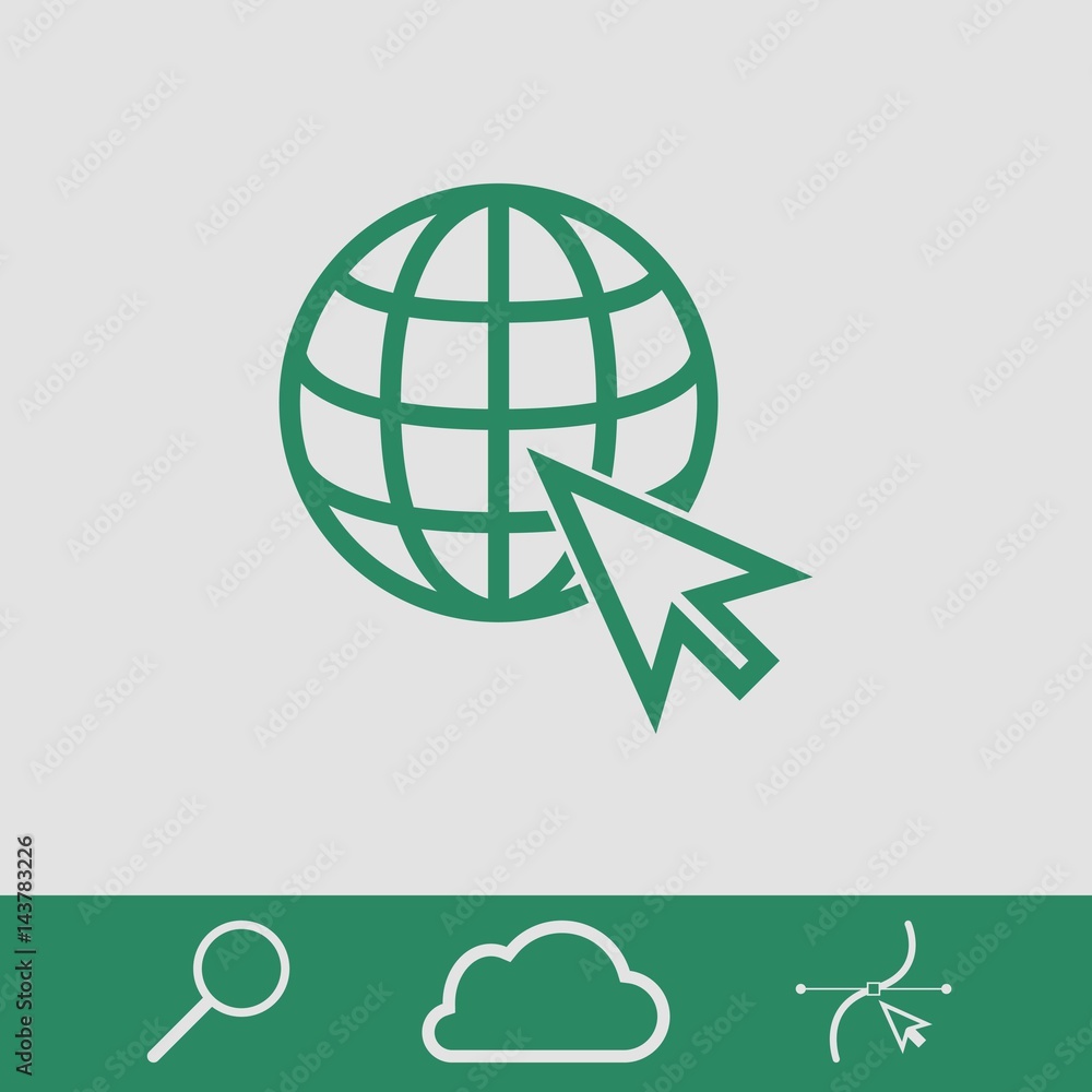 web icon stock vector illustration flat design web icon stock vector illustration flat design