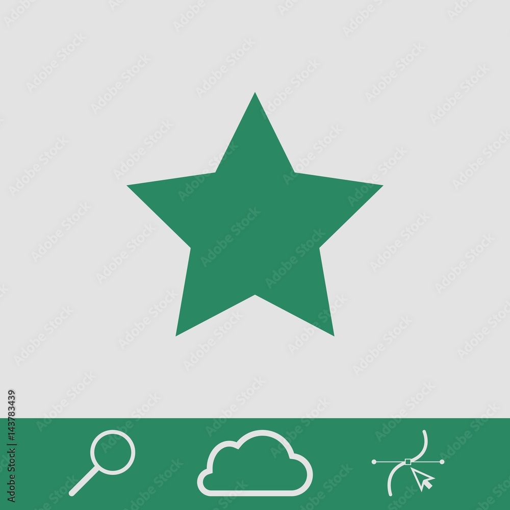 Obraz premium star icon stock vector illustration flat design