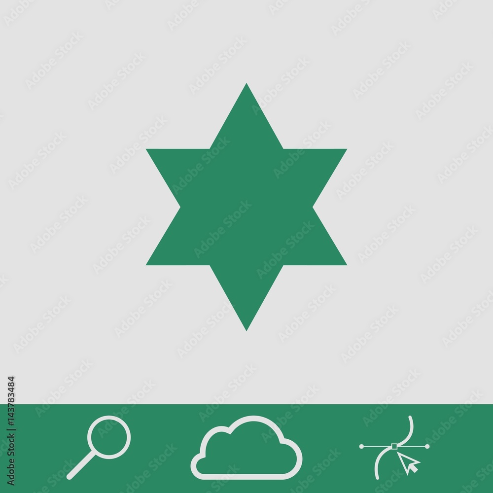 Obraz premium star icon stock vector illustration flat design