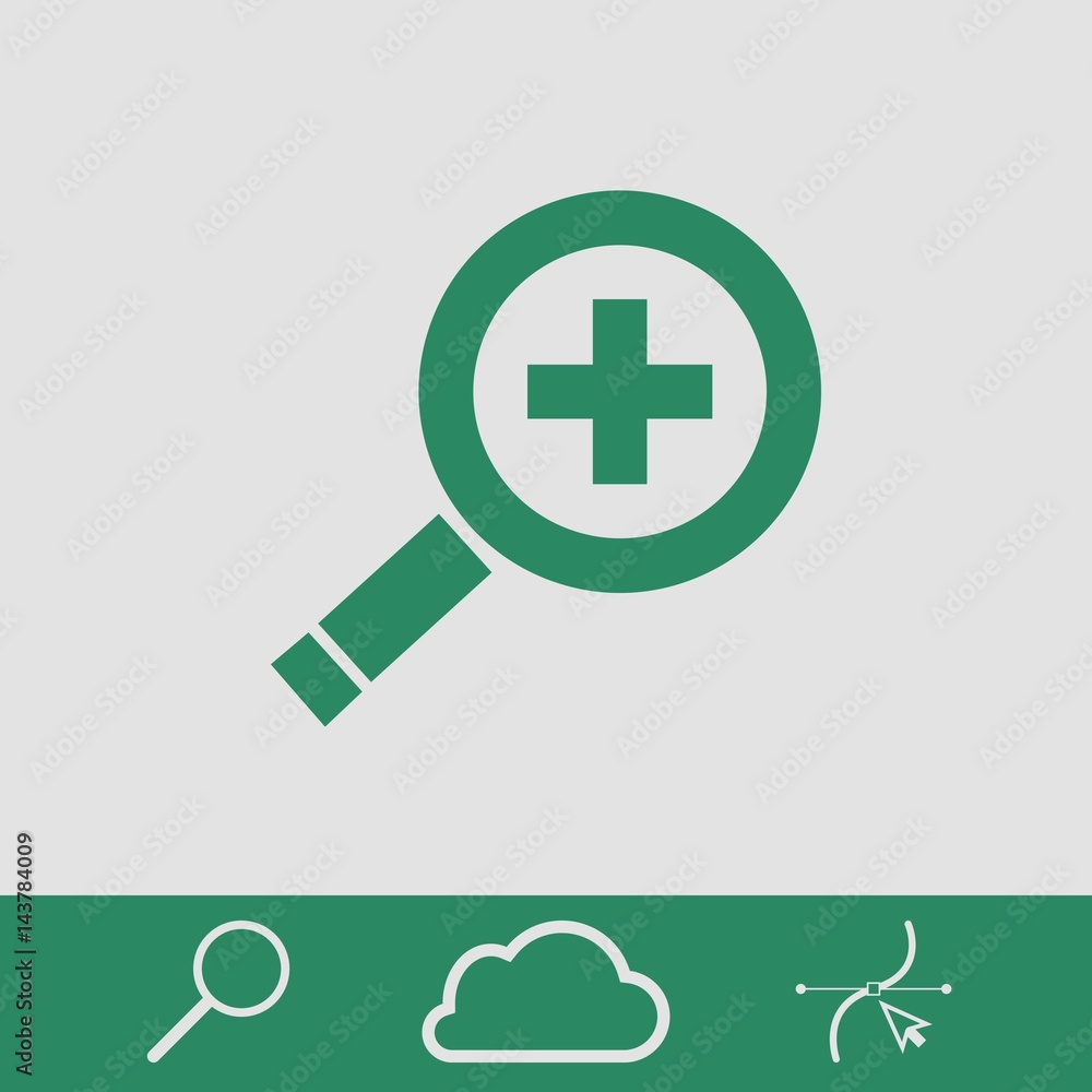 Fototapeta premium search icon stock vector illustration flat design