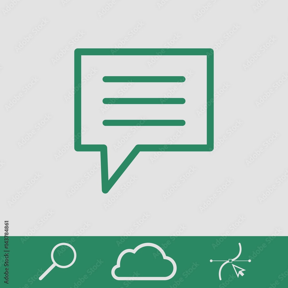 Speech Bubbles Icon. Chat pictogram icon stock vector illustration Speech Bubbles Icon. Chat pictogram icon stock vector illustration