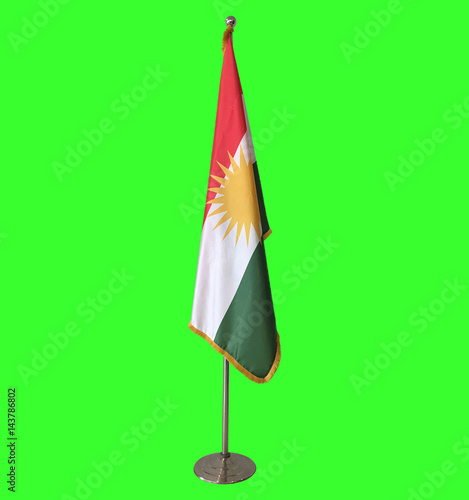 Floor stand flag of Kurdistan region
