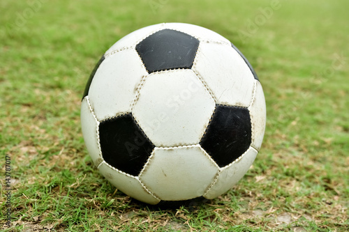 close up of soccer ball 